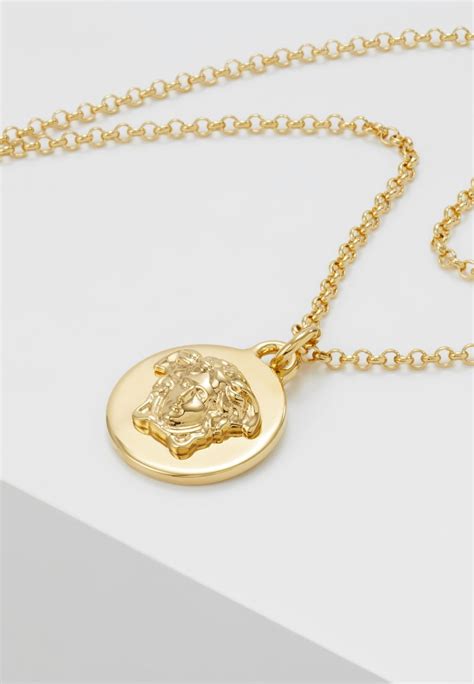 collana versace oro 750|Collana con logo in Oro .